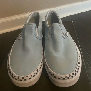 Slip on vans ! Black n white checkered was washed off in some spots :/